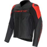 Daınese Ceket Racıng 5 Leather Blk Blk Red Fluo - 52 - Siyah - Kırmızı