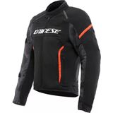 DAINESE CEKET/AIR FRAME 3 TEX JACKET/BLACK/RED-FLUO YAZLIK MONT