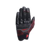 DAINESE - Ermex Eldiven, Yaz Motosiklet Eldiveni, File Uçlarla Nefes Alabilir, Sert Mafsal Koruyucuları, Deri Takviyeler, Dokunmatik Ekran, XS, Siyah ve Lav Kırmızısı
