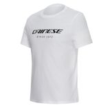 Dainese Essence Wordmark kısa kollu erkek tişörtü, yuvarlak yaka, Beyaz, M