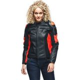 Dainese Racing 4 Lady Deri Mont Black Fluo Red - Renkli - 40