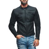 Dainese Razon 2 Korumalı Deri Motosiklet Mont Black