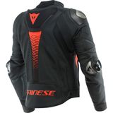 Dainese Super Speed 4 Black Matt Fluo Red Deri Ceket - 56 - Renkli