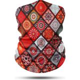 Dair Aksesuar Kırmızı Motif Desenli Motosiklet Boyunluk Bandana