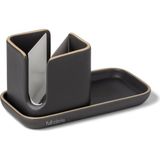 Daire Mutfak Lavabo Aksesuarları, Seramik, Gri ve Beyaz, 1 Adet (1 Paket)