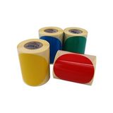 Daire Renk Baskılı Çap Etiketi 100MM Daire Ölçülerinde Yuvarlak Çıkartma Sticker Ruloda 250 Adet Kendinden Yapışkanlı Rulo Etiketi Barkod Yazıcılar ile Uyumlu 40MM Kuka (Kırmızı)