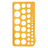 Daire Sablonu Buyuk Cetvelli 1-36 Mm 1 Adet Arlantis 24 Cm Cetvelli Teknik Cizim Daire Cetveli