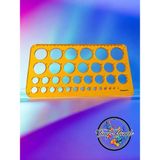 Daire Şablonu Cetveli 1-36 mm Daire Cetveli Büyük Boy Daire Şablonu Cetveli Geometrik Cetvel