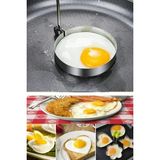 Daire Şeklinde Metal Omlet Yumurta ve Krep Kalıbı, Dayanıklı Mutfak Aksesuarı