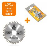 Daire Testere Ahşap Kesme Testeresi 115 Mm 40 Diş + Matkap Aparat