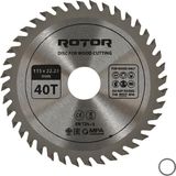 Daire Testere Bıçağı ROTOR 115*22,23 40T Ahşap kesme diski - Gümüş