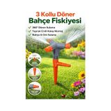 Dairesel Döner Fıskiye Kazıklı Bahçe Sulama Fıskiyesi Turbo Sprinkler Çim Bahçe Sulama Aparatı