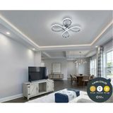 Daisy 4 Lü Krom Plafonyer Avize 3 Renkli Salon, Çocuk Odası, Mutfak Ve Antre İçin Şık Aydınlatma