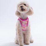Daisy Air-Mesh Göğüs Tasması Kedi Köpek Göğüs Tasması Papatya Desenli Köpek Tasması - 2XS - Pembe