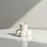Daisy Şamdan | Zarif Çiçek Formlu Modern Dekoratif Mumluk | Salon & Masa Üstü Aksesuar