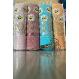 Daisy Soft 4lü Nakışlı Çeyizlik Havlu Takımı