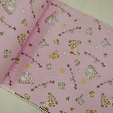 Daisy Star Pazen Kumaş 240 cm Eninde - 07-Pembe - 2,5 m