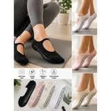 Daisy Tasarım Daisy Yoga Pilates Kaymaz Tabanlı Kadın Spor Çorabı Siyah Krem Pembe - 36,5 - 41