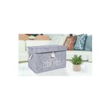 DaisyHome Keçe Kapaklı Düzenleyici Kutu Ve Çamaşır Sepeti - Çok Amaçlı Saklama Kutusu 35x23x23 Cm Mini Hurç