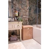 DaisyHome Keçe Kapaklı Kirli Çamaşır Sepeti - Çok Amaçlı Saklama Kutusu 55x40x30 cm Mega Hurç