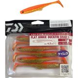 Daiwa Flat Junkie Duckfin Shad 4.2inch 11CM 8.6gr Silikon Yem 6 Adet Orange Gold