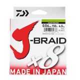 Daiwa J-BRAİD 8B Chartreuse 150 m 0.16 mm İp Misina