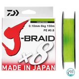 Daiwa J-Braid Pe 8X İp Misina 0.10Mm 6Kg 150Mt Açık Yeşil
