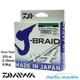 Daiwa J-Braid X4 Koyu Yeşil 270 m Misina
