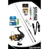 Daiwa Rx Lure Bf 270CM 10-35GR Shimano Fx 4000 8 Örgü Spin Olta Seti - Siyah