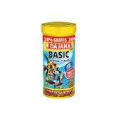 DAJANA Basic Tropical Flakes 250ml + 50ml Promo Tropikal Balıklar İçin Pul Balık Yemi 300ml 60gr