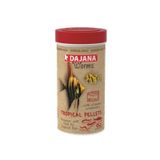 DAJANA Worms Tropical Pellets Tropikal Balıklar İçin Yavaş Batan Yumuşak Pelet Balık Yemi 100ml 50gr