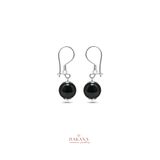 DAKANA JEWELLERY Sertifikalı Akik Doğal Taş Başak Burcu 925 Ayar Gümüş Küpe