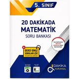 Dakika Kurumsal 5. Sınıf 20 Dakikada Matematik Soru Bankası | Maarif Modeline Uygun | Yeni Müfredat Kazanımlarına Göre Hazırlanmış | Video Çözümlü Matematik Kaynak Kitap