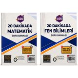 Dakika Kurumsal Lgs 20 Dakikada Matematik ve Fen Bilimleri Soru Bankası Seti | 2 Kitap Set | Yeni Nesil Sorular | Video Çözümlü | Akıllı Tahta Uyumlu | Lgs Hazırlık Yardımcı Kaynak Kitapları