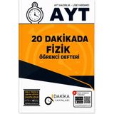 Dakika Yayınları 20 Dakikada Ayt Fizik Öğrenci Defteri – Konu Anlatımlı Video Çözümlü – Akıllı Tahta Uyumlu Yks Ayt Fizik Hazırlık Kitabı