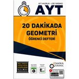 Dakika Yayınları 20 Dakikada Ayt Geometri Öğrenci Defteri – Konu Anlatımlı Video Çözümlü – Akıllı Tahta Uyumlu Yks Ayt Geometri Hazırlık Kitabı