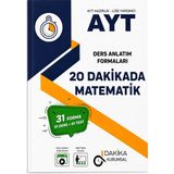 Dakika Yayınları 20 Dakikada Ayt Matematik Ders Anlatım Formaları – 31 Forma 91 Ders + 91 Test – Video Çözümlü Yks Ayt Matematik Hazırlık Kitabı