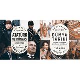 Dakikalar İçinde Atatürk ve Dünyası - Askeri Siyasi ve Özel Hayatı & Dakikalar İçinde Dünya Tarihi: Anında Açıklanan 200 Önemli Tarihi Olay (2 Kitap Set)