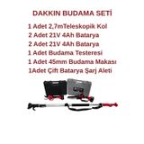 Dakkin Şarjlı Budama Testeresi, Budama Makası Ve Uzatma Kolu Tam Set