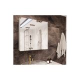 DAKORA HOME Çok Amaçlı Aynalı Banyo Dolabı 70x70x15 Beyaz Renk Lake