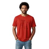 DAKSEL Erkek%100 Pamuk New York Brooklyn Baskılı T-Shirt, Bisiklet Yaka, Kısa Kollu, Rahat Kesim, 14 Renk Seçeneği (Kırmızı, M)