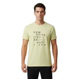 DAKSEL Erkek%100 Pamuk New York Brooklyn Baskılı T-Shirt, Bisiklet Yaka, Kısa Kollu, Rahat Kesim, 14 Renk Seçeneği (Sarı, XL)
