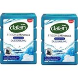 Dalan 2x600 gr Fresh & Minerals Deniz Tuzu Duş Sabunu