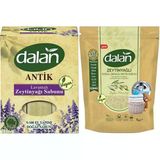 Dalan Antik Defneli Lavantalı 900 gr Zeytinyağı Sabunu ve 1 kg Zeytinyağlı Granül Sabun Tozu