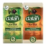 Dalan Antik Zeytinyağlı El Yapımı + Beyaz Antik Doğal Sabun 900 Gr x 2 Adet