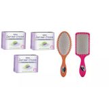 Dalan Derma Cream Nemlendirici Sabun 100Gr X 3 Adet Saç Fön Fırçası Oval Saç Fırçası Tarak 1+1 Adet