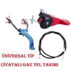 Dalaz, Bartech 210-310 Çapa Makinası Uyumlu Gaz Kolu,Gaz Teli Takım,Sıktırmalı