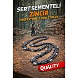 Dalaz Dozzer Motorlu Testere Uyumlu Çelik Işıl İşlemli Sert Sementeli Zincir