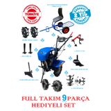 Dalaz Makina DALAZ TURBO 930B PRO BENZİNLİ ÇAPA MAKİNASI 7 BEYGİR DÖKÜM GÖVDE 24X BIÇAKLI,4 VİTES FUL SET 9 PARÇA