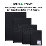 Daler Rowney 100 g 110 Yaprak Hardback Sketchbook Extra White Sert Kapak Çizim Defteri